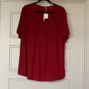 Plus Sized Shirt, Size 22W, NWT